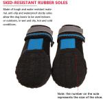 Opp Bag Dog Walking Boots For Dogs With Reflective Strips Rugged Anti Slip Sole