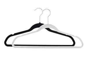 China High Quallity Simple Black Velvet Hangers Wholesale wholesale