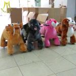 Hansel walking kids indoor entertainment plush motorized riding animals