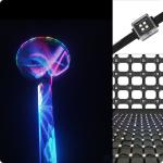 Full-color Outdoor LED Pixel Grid Screen , Waterproof Intelligent Flexible
