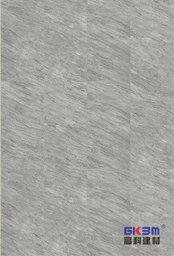 Smoky Gray Stone Pattern Vinyl Flooring 7''x48'' GKBM Greenpy MJ-S6013