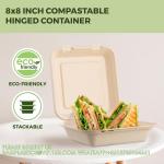 Clamshell Take Out Food Containers, 75 Pack Disposable To Go Containers,