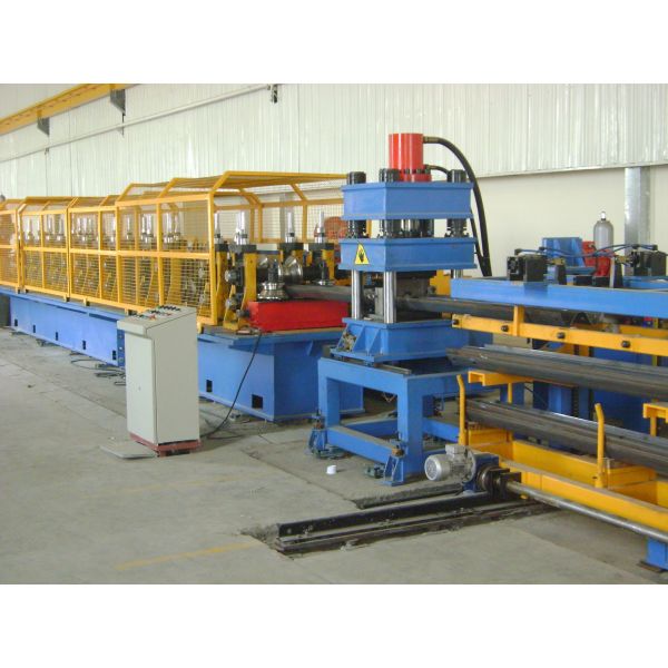 W Shape 2 And 3 Waves Highway Guardrail Steel Plate Roll Forming Machine Cold Rolling Mill