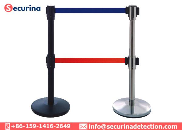 Events Security Passengers Isolation Retractable Belt Barricade In Traffic