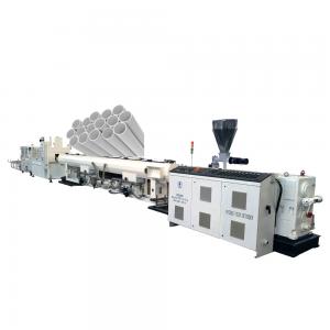 China PVC Drainage Pipe Extrusion Line For Size 110 - 160mm With PLC Control System on sale