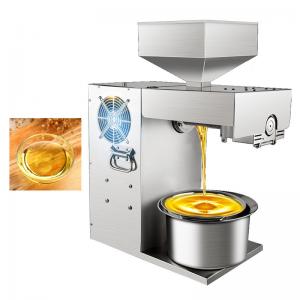 China Automatic Oil Press Machine Cold Machine Cold Olive Press Making Edible Oil Screw Pressing High Level 5-8 Kg/H 6 Grade Fire on sale