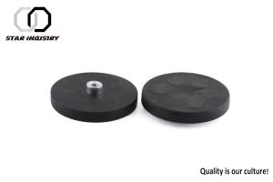 China Black Rubber Coated Neodymium Magnets For Flexible Magnetic Flashlight wholesale