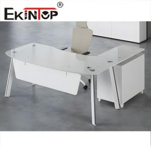 China Office Furniture Toughened Glass Computer Desk Thickened Materials wholesale
