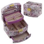 Cheap pu leather cosmetic gift box makeup storage box