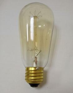 China Edison incandescent light bulbs ST64 40W 60W 100W E27 E26E 110V 220V wholesale