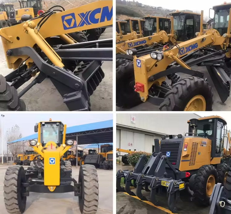 XCMG Original Manufacturer GR135 Tractor Motor Grader 135HP Mini Yellow Pressure Vessel Russia Video China Weight