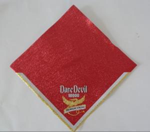 China aluminum foil beer neck label custom gold color printed adhesive beer neck labels for bottle wholesale