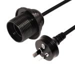 Waterproof E26 Lamp Holder Power Cord AU Plug with 303 Switch for Indoor/Outdoor