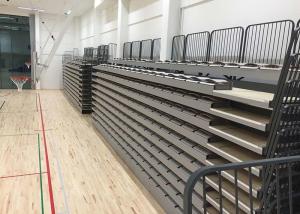 China Indoor Telescopic Seating Systems Customized Gray Seats Nose / Riser Mounted wholesale