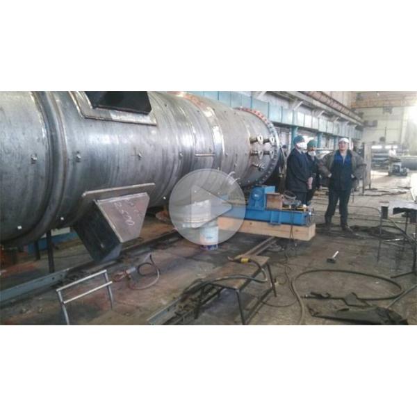 Blue 200T Conventional Pipe Welding Rollers Heavy Duty Tank Turning Rolls