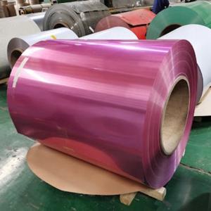 China Polyester Color Coated Aluminum Coil Supplier For Gutters Foil 1050 Gold  White Red Black wholesale
