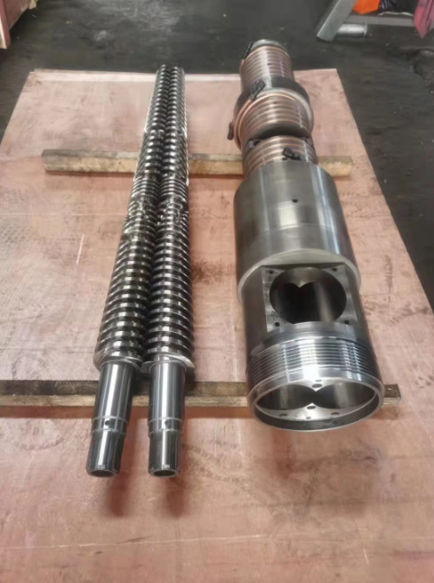 Plastic Machinery Twin Screw Extruder Barrel Screw Elements Corrosion Resistance