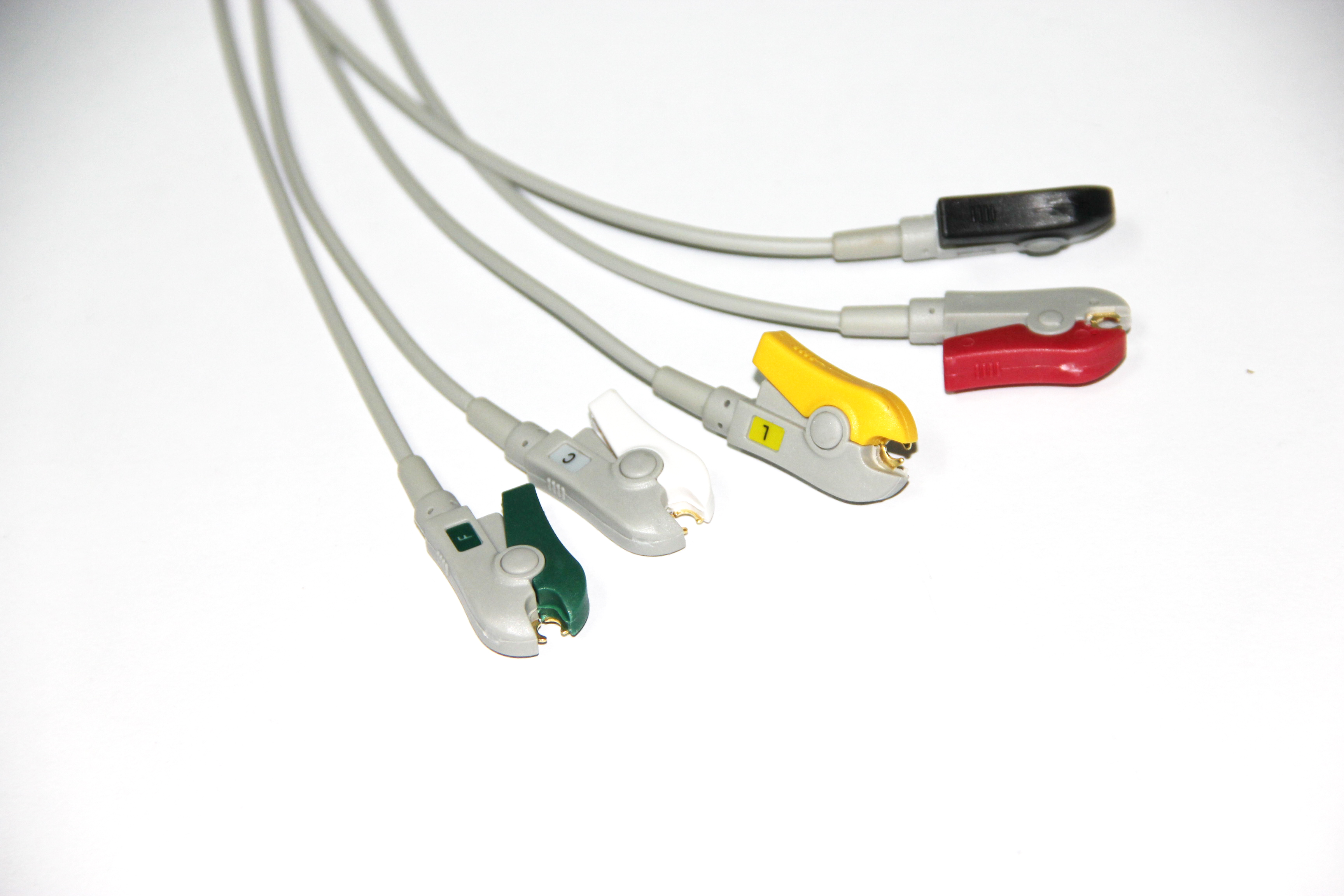 Comen 12 Pin 5 Lead ECG Cables And Leadwires For Medical Equipment