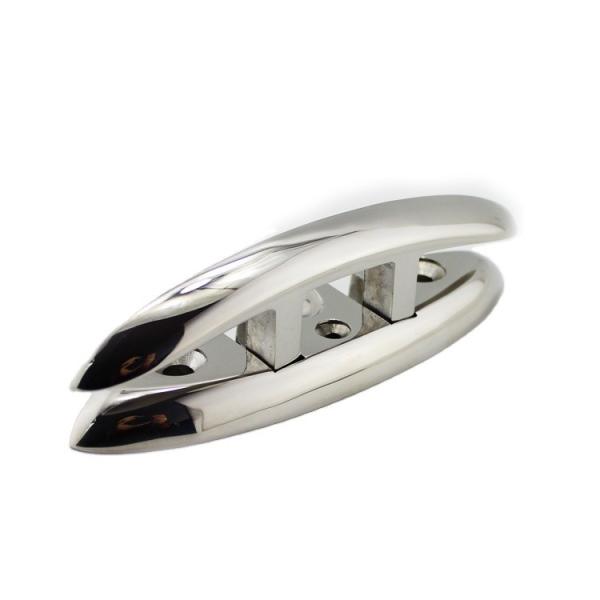 Marine Hardware Fittings 6" Folding Cleat Polished Finish Made of 316 Stainless