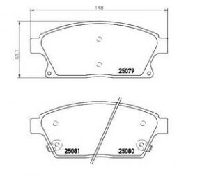 China Brake system Cheverlet Cruze Front Brake Pad Replacement OEM 13301234 Genuine parts wholesale
