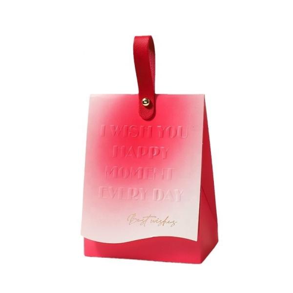 Custom Color Accepted Christmas Kraft Paper Gift Bag with Customized Logo and