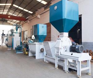 China 0.9-10mm Fish Feed Production Machine , Floating Fish Pellet Machine wholesale
