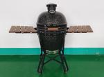 21.5inch Ceramic BBQ Grill Kamado, BBQ, Bamboo Handle, AL top vent