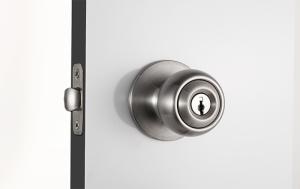 China Exterior Door Cylinder Door Knobs Lock Satin Nickel Knob Lever wholesale
