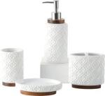 Custom White Ceramic Bathroom Set For Hotel Decor Shower Room OEM ODM