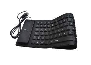 China Flexible Foldable Portable PC Keyboard Medical Grade For Wet Dirty Environment on sale