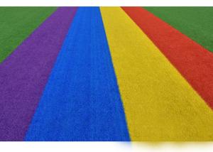 China Anti Aging 3/8 Inches Gauge Kindergarten Colored Artificial Turf wholesale