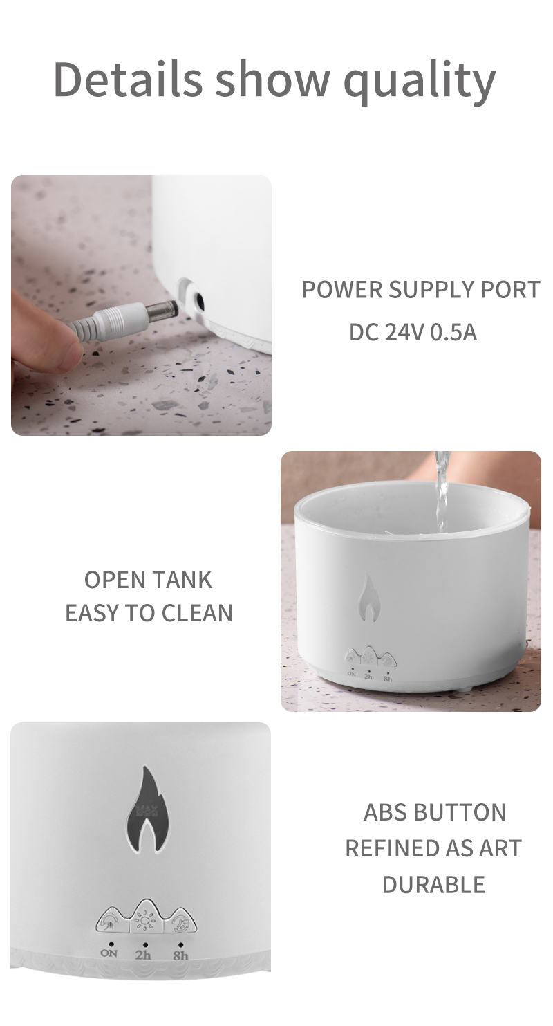 Experience the Difference with 3D Flame Ultrasonic Volcano Humidifier Aroma Diffuser