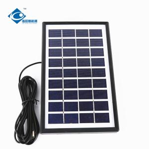 China 9V Waterproof Solar Panel Charger 3W Trickle Charging Solar Panel Battery Charger ZW-3W-9V-1 on sale