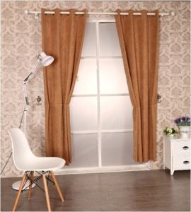 China Embrossed Fleece Polyester Black Out Window Curtain wholesale