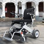 Brushless Motor Foldable Electric Wheelchair 120KG Load Lightweight