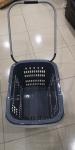 Supermarket Handheld Grocery Basket With Wheels 350×250×185mm ISO9001 Certificat