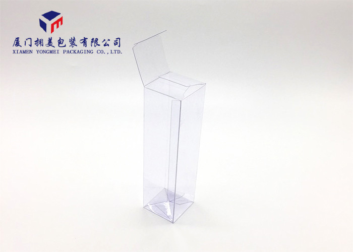 Hard Plastic Clear PVC Packaging Boxes 0.3mm Thickness High Durability 18cm Height