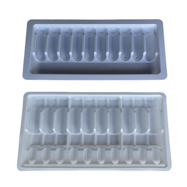 PET thickened tray medicine water injection ampoule tray packaging customized