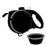 Multifunction 5 In 1 Nylon Dog Leash Water Bottle With Bowl Trash Bag Dispenser
