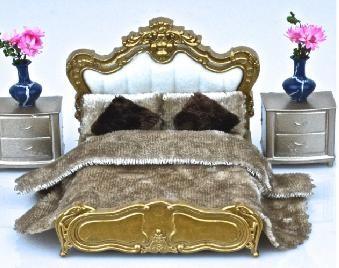 European style bed--scale model bed ,model furniture, architectural model