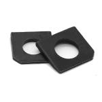 Metric Carbon Steel Black Oxide Square Taper Washers GB853 For Slot Section