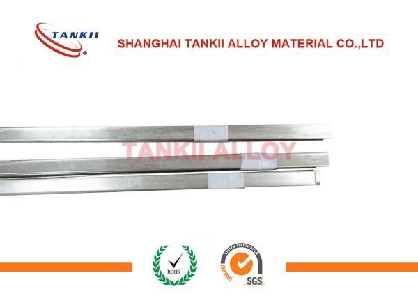 Quality 99.6% Purity Nicr Alloy Silver White Nickel Flat / Round Bar 1330mm Width for sale