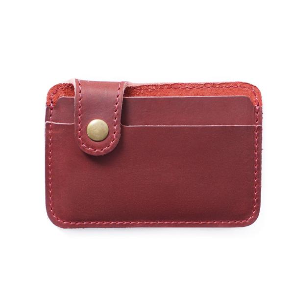 First Layer Cowhide Simple and Practical Card Holder Small Wallet with Custom Logo