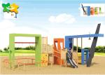 Diy Wooden Playground Slide , Wooden Frame Slide Surfact Mounting Stable