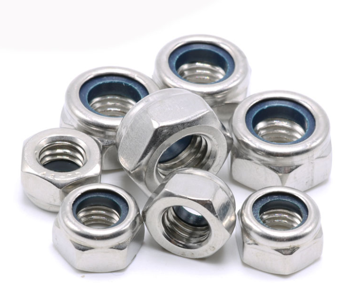 GB889 Stainless Steel DIN982 Hex Nylon Insert Lock Nut ISO7040 Nylon Insert Lock Nut Prevailing Torque Type Hexagon Nuts