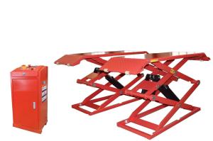 China 5000lbs Garage Hydraulic Motorcycle Lift Double Cylinder Alignment Scissor Lift wholesale
