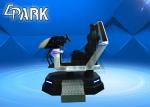 White 9D VR Simulator Virtual Reality Car Racing Machine For Adult Game Center