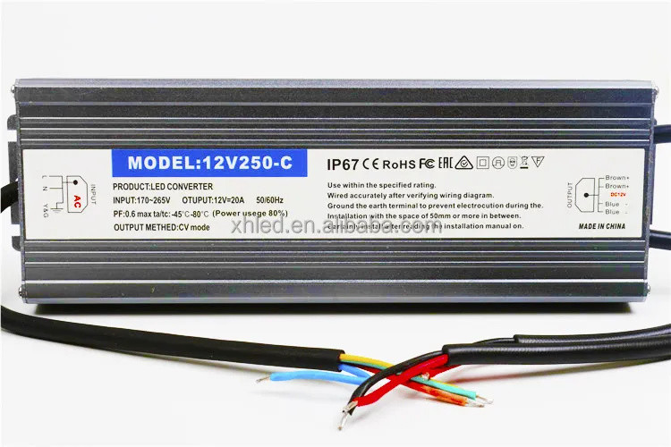 Power Supply Dimmable 100W 200W 400W 600W LED Driver Waterproof Rainproof