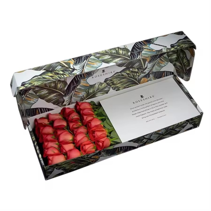 Corrugated Forever Rose Gift Box Paper Fashionable Customize For Ladies