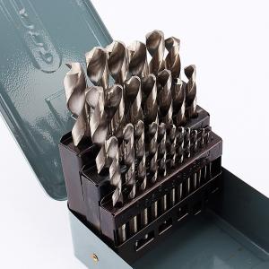 China HSS High Speed Steel Metric Drill Bit Set HRC60-68 Hardness With Metal Case wholesale